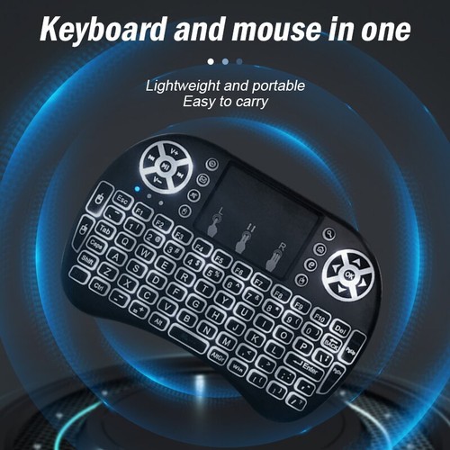 Wireless Mini Keyboard Flight Mouse 2 4g Large Touchpad Digital Computer Dry Bat - Picture 2 of 24