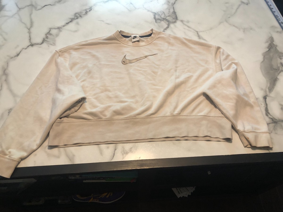 vintage nike sweatshirt womens cream