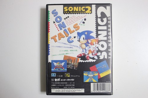 Sonic The Hedgehog 2 Japanese Ver SEGA MEGA DRIVE Game Software w/ Box SEGA 1992 - Picture 13 of 15
