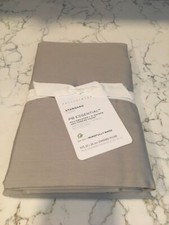 Pottery Barn Standard Essential 300TC 2 Pks of 2 Pillowcases 20" x 26" Gray Mist