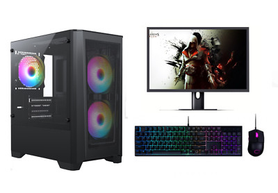 Günstiger Gaming PC Intel Core i7 Win10 GTX1650 16GB RAM 120GB SSD 1TB HDD FORNITE