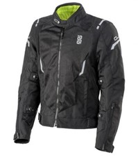 GIACCA GIUBBOTTO MOTO ESTIVA TRAFORATA MEMBRANA OJ STREAM MAN NERO BLACK TG 4XL