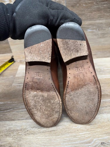 Bota de montar Frye Melissa Button 2 de cuero marrón para mujer talla 7 - Imagen 4 de 9