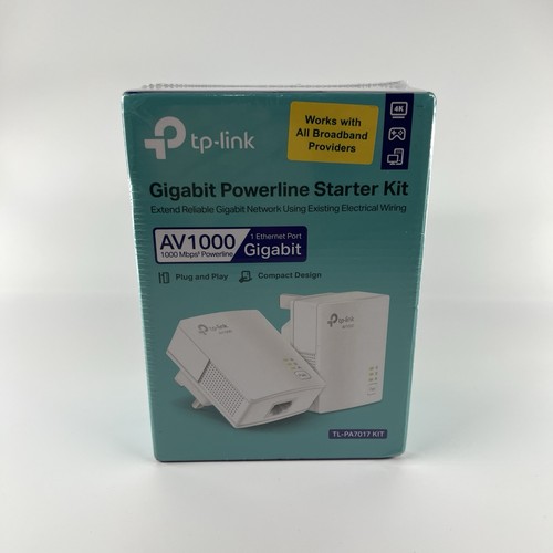 TP-LINK AV1000 Gigabit Powerline Starter Kit TL-PA7017 (Neu & Versiegelt)
