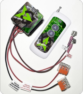 Night Hunting Deer Hog Wild game Feeder Activator Remote Control 150 Yd Range