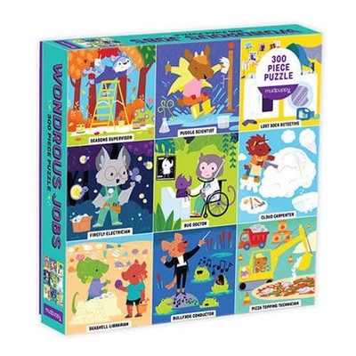 Puzzle (300 T.) Tiere bei der Arbeit (Galison/Mudpuppy) NEU/OVP