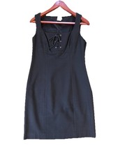 Vintage Michael Kors Dress Black Italy Size 6 100%cotton Formal Wear