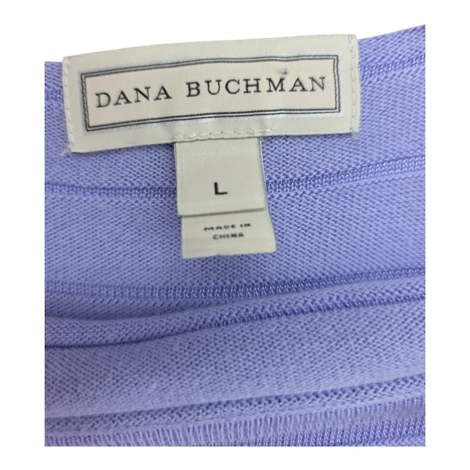 Dana Buchman женщин лаванды ребристый трикотажа 3/4 рукав декольте верхний размер большой - Изображение 3 из 4