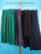 VTG 80s 90s Lot of 4 Laura Ashley Corduroy & Floral Skirts XS/S 1990s Skirt Lot