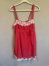 Victorias Secret Red Lace Babydoll Nightie Medium