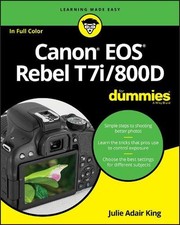 Canon EOS Rebel T7i/800D For Dummies by Julie Adair King (English) Paperback Boo