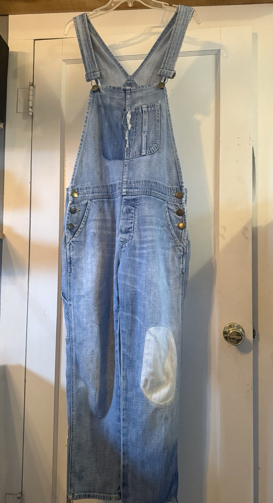 Current Elliott Workman Half Pocket Overalls Dist… - image 2