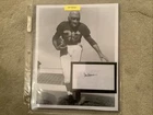 Tom Harmon Photo With Separate Autograph For Michigan Football 1939-40. Reprint.