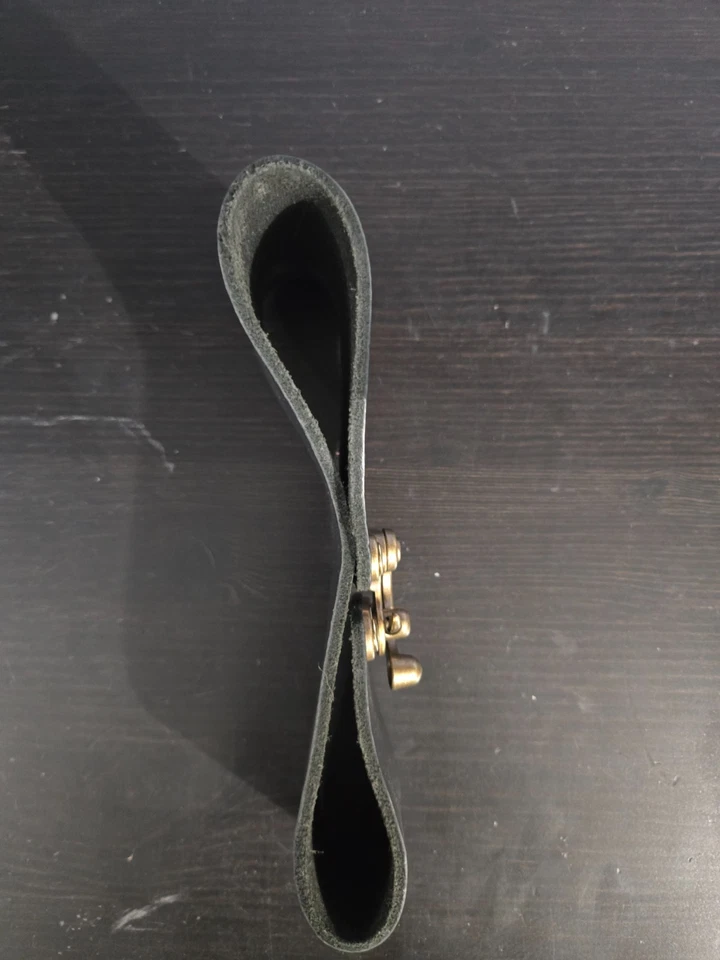 Taza noble de cuero Ravenswood rana - grande fantasía medieval renacentista negra Foto 3 de 4