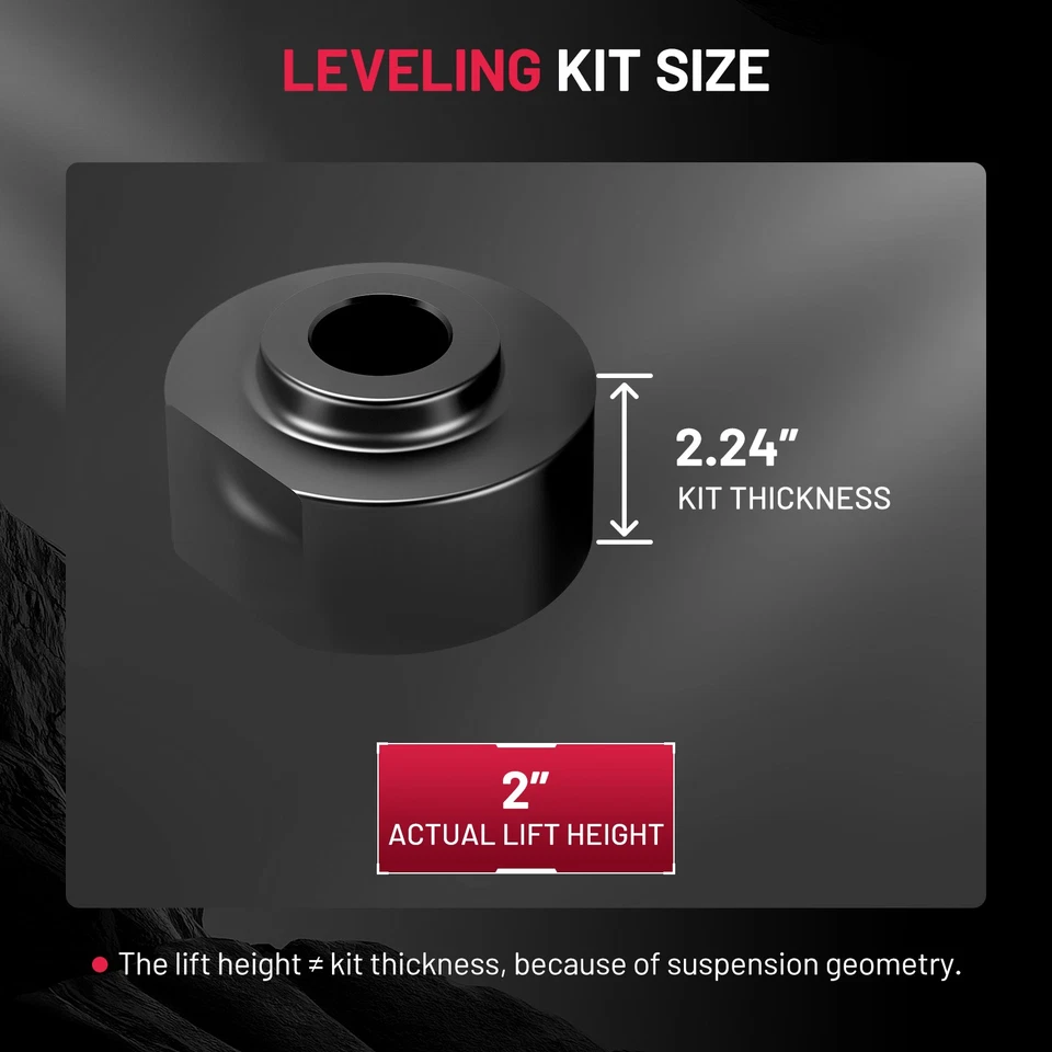 2" Front Leveling Lift Kit For 1981-1996 Ford F-150 2WD 1983-1997 Ford Bronco II Foto 4 de 4