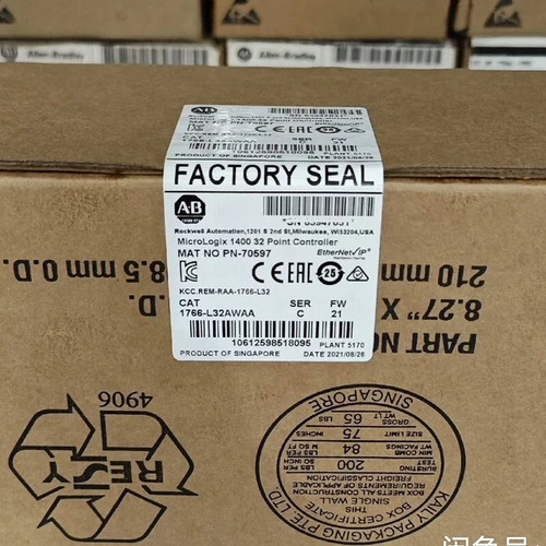 New Factory Sealed AB 1766-L32AWAA SER C MicroLogix1400 32 Point Controller - Picture 3 of 8