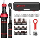 48Pcs Torque Screwdriver Wrench Drive Set, 1/4" Drive Small Torque Wrench