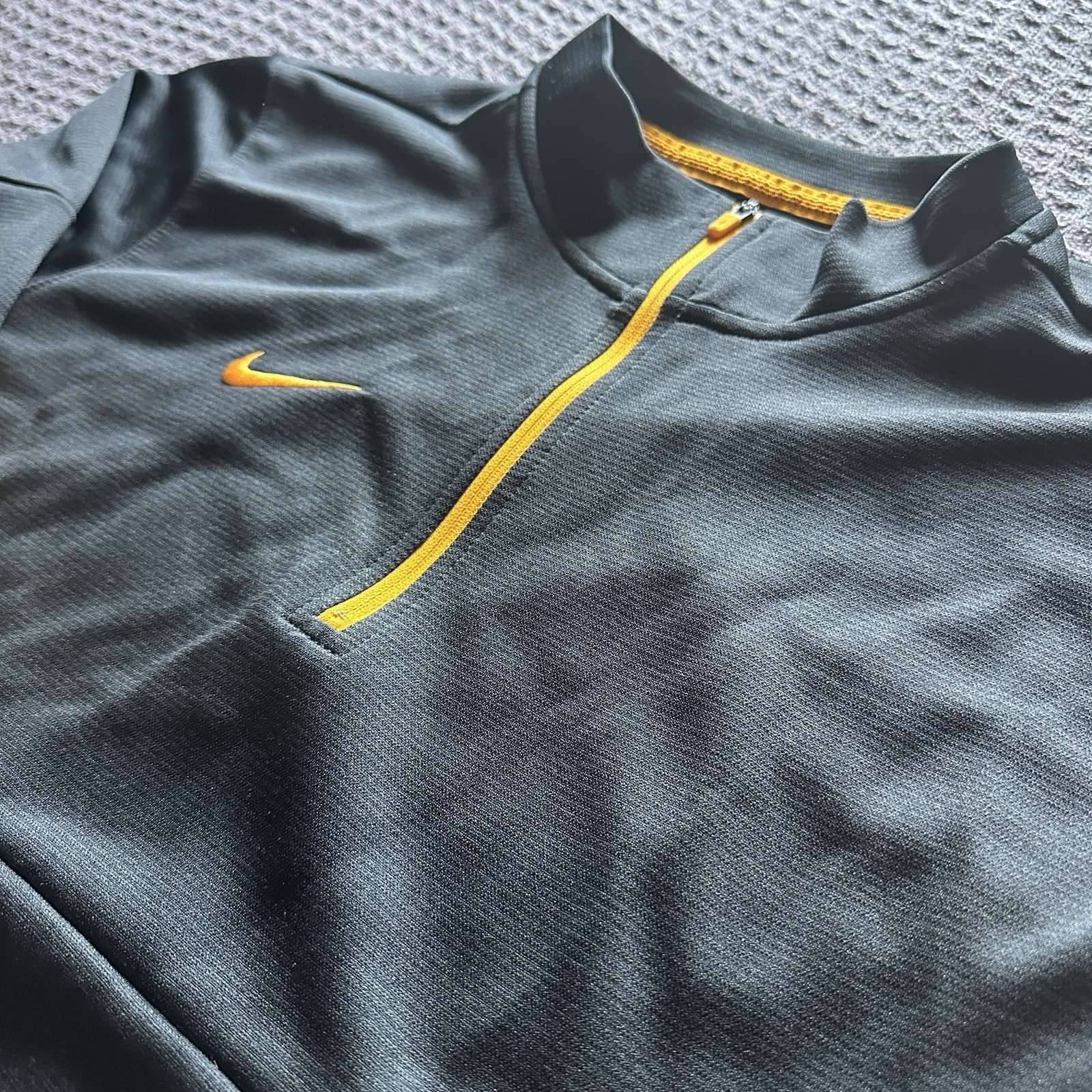 SACAI X NIKE Nike Track Jacket Uomo Nero Giallo Manica Lunga 1 4 Zip Taglia Large M