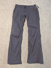 Prana Pants Womens 10 Gray Halle Roll Up Hiking Outdoor