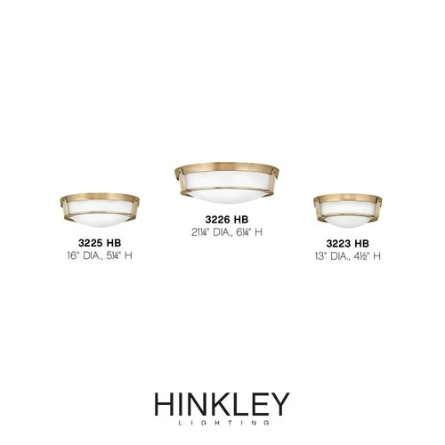 Hinkley Hathaway 16" Wide Heritage Brass Ceiling Light - Picture 6 of 6