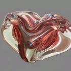 Vintage Sommerso Murano MCM Red Glass Nowl/Ashtray Made in Italy HEAVY