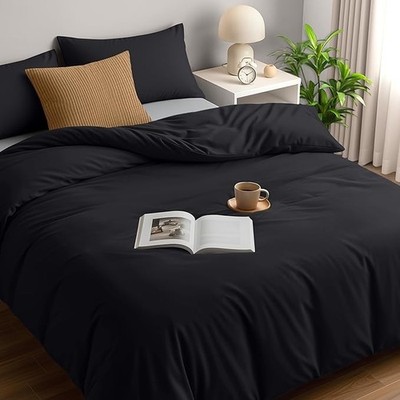 Utopia Bettwäsche Bettbezug Double mit Kissenbezügen - weiches Mikrofaser Polyester