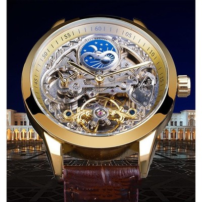 Forsining  flywheel hollow men's automatic mechanical watch
