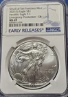 A American Silver Eagle 2021(S)Heraldic Eagle T-1 Emergency Production-ER
