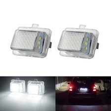 1 Paar Xenon Weiss LED Kennzeichenbeleuchtung f&uuml;r Mercedes Benz C W204,S W221