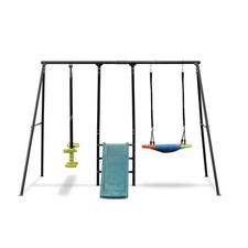Backyard 440LBS Swing Sets Outdoor for Kids with Slide and Glider Saucer Swing