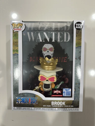 Funko POP! One Piece Wanted Poster BROOK Limited Edition #2220  *New Ships Now*