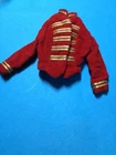 Vintage Barbie Doll Red Velvet Drum Majorette Top Jacket #875