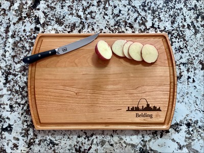 Saint Louis Cutting Board |  STL Skyline Charcuterie Board | Custom Serving