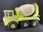 VINTAGE LIME GREEN MIGHTY TONKA 6 WHEEL CEMENT MIXER