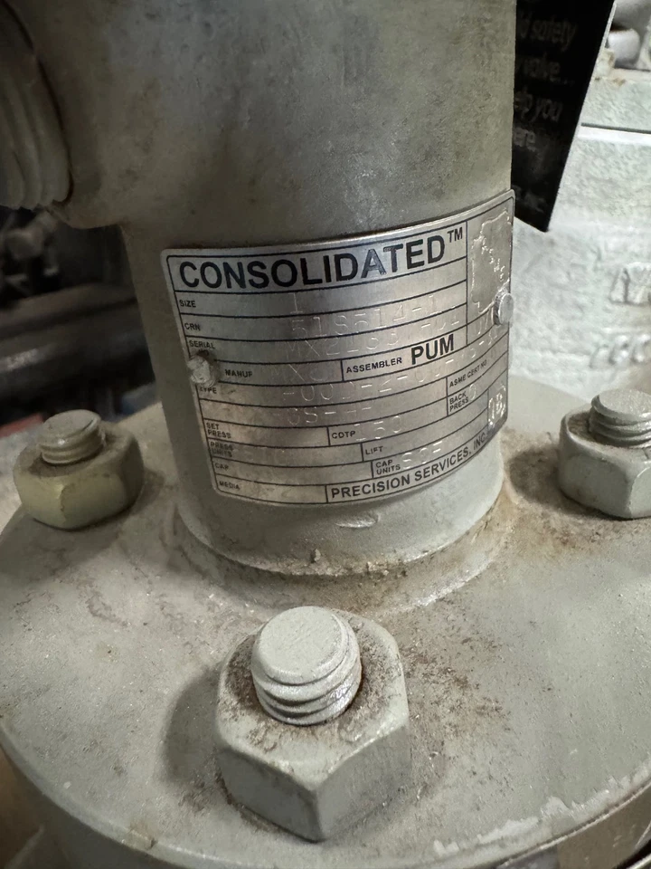 CONSOLIDATED 1" 300 X 2" 150 RELEIF VALVE VA8D WCB  SET PRESS 150 PSI - Image 4 of 4