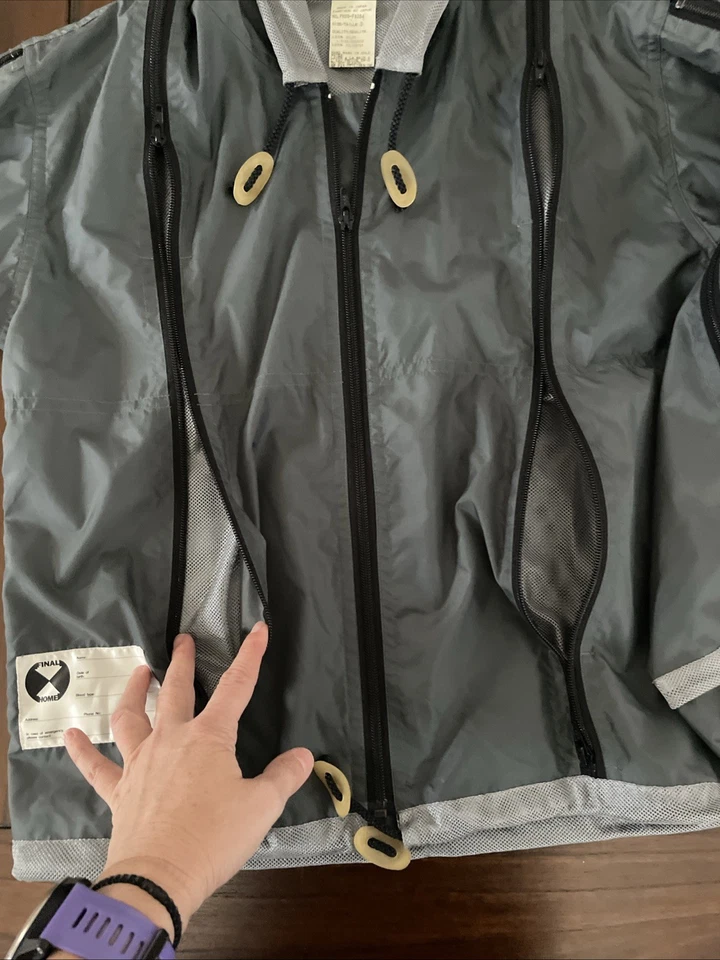 Final Home By Issey Miyake Survival Vintage Jacket-Measurement Pics For Sizing - Image 4 of 4