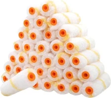 30/60/90/120pcs Mini Paint Roller Covers, Naps for Paint Roller Brush (4 in) 