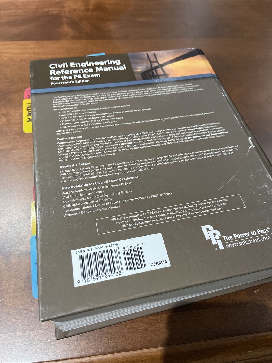 Civil Engineering Reference Manual for the PE Exam by Civil Engineering Reference Manual for the PE Exam by