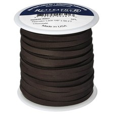 Realeather Crafts Deerskin Lace .125"X50' Spool-Chocolate Pack of 1 