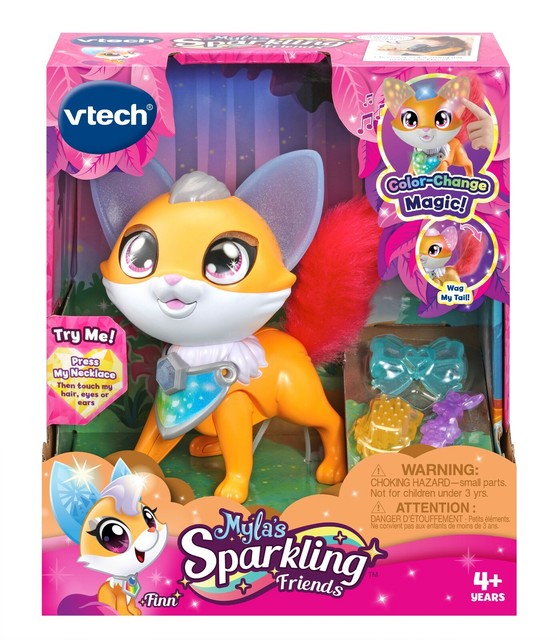VTech Myla's Sparkling Friends Finn The Fox Color Changing Magic Pet