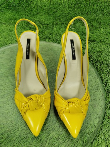 ZARA SANDALI TACCHI N 36 COLORE GIALLO | eBay