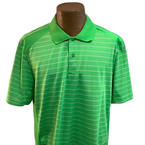 Izod Polo Shirt Men Large Green Performance Golf Short Sleeve x-treme function - Picture 2 of 5