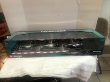 Burago Mercedes AMG Petronas Racing F1 6 Diecast Car Team Set 1:43