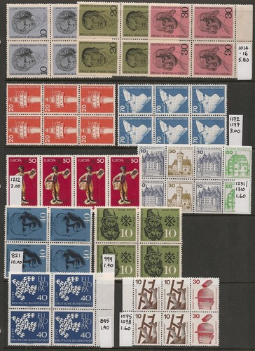 GERMANY (1948-1998) M&U Blks, Pairs, Souv Sheets & more / CV $113US (7 pics) - Picture 4 of 7
