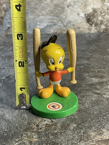 Looney Tunes American Major League Baseball Figurine Orioles Tweety Bird 1991 - Foto 3 di 11
