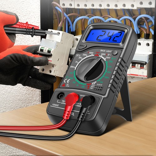 LCD Digital Multimeter Voltmeter Ammeter Ohmmeter Volt AC DC Diode Tester Meter - Imagen 12 de 13