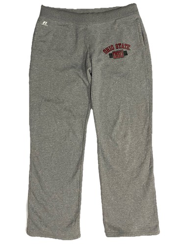 Ohio State Jogginghose Damen Gr. M Osu Buckeyes Russell Athletics grau Kordelzug - Bild 7 von 13
