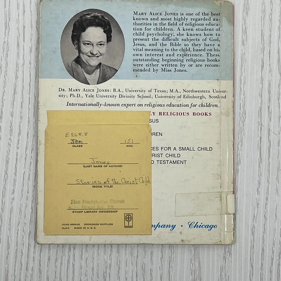 Rand McNally Stories of The Christ Child Mary Alice Jones 1953 Jesus Easter Book - Image 2 of 4