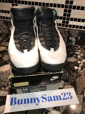 Very Rare Vintage 1995 Original OG Nike Air Jordan X 10 Seattle sz