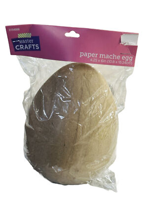 Ready to Paint 4.25x6 Inches Paper Mache Egg for Easter/Spring-Brand New-SHIP24H
